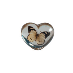 Butterfly Glass Heart