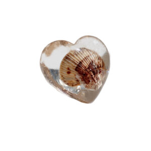 SeaShell Glass Heart
