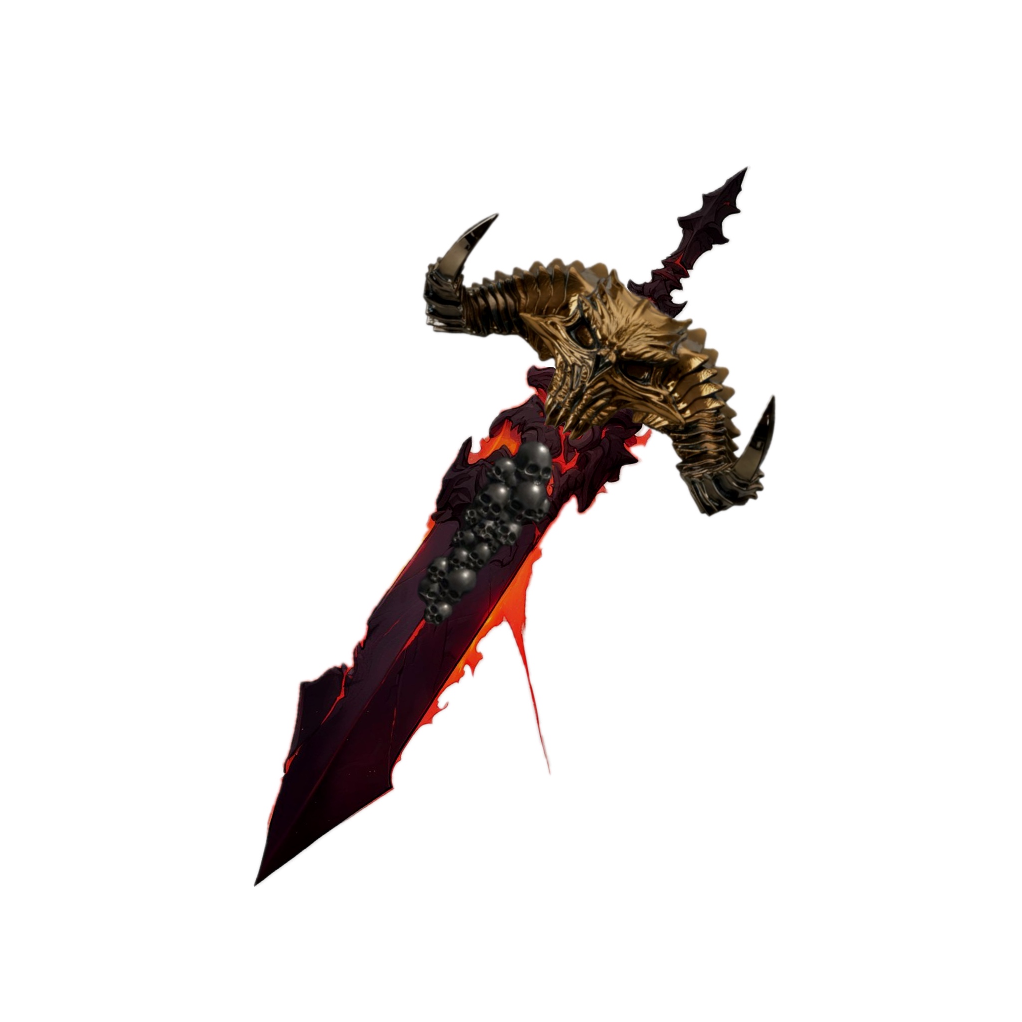 Black & Gold Diablo Sword